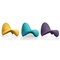 Manhattan Comfort MoMa Multi Colored Accent Chair -Set of 3 in Purple, Teal, and Yellow 3-AC009 - alternate 1